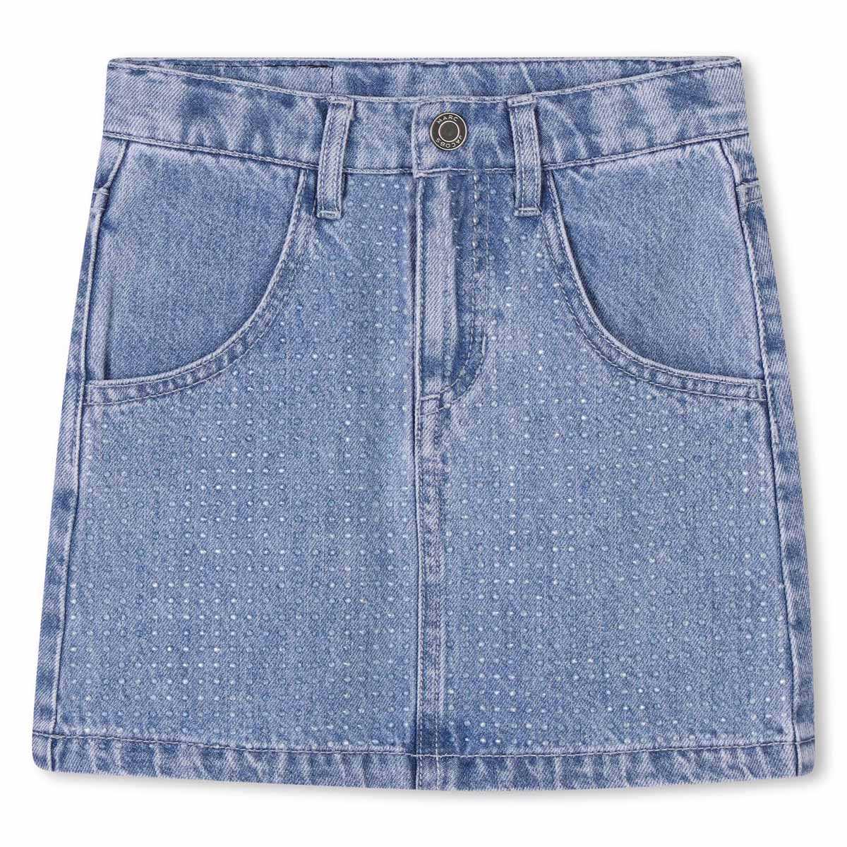 MARC JACOBS Denim Rhinstone Skirt 4-10Y